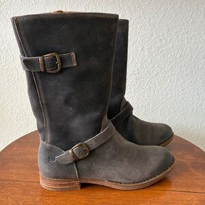 Born Black Heeled Boots